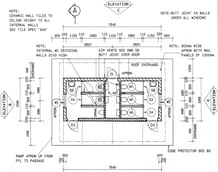 Redimensionierte WC-Anlage noch ohne separate Toilette für Lehrkräfte
