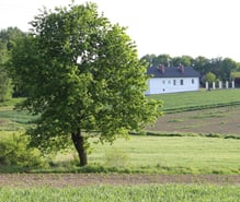 dom Leśna - wpisany w  otaczający krajobraz 