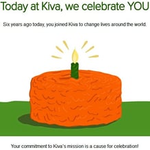 Kiva feiert meine 6-jährige aktive Mitgliedschaft