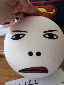 Styroporkugel als Ella 