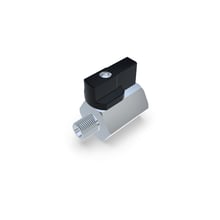 Mini ball valve G1/8" IT/AG brass chrome-plated (KH-18)