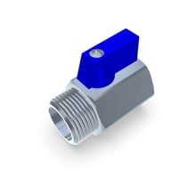 Mini rubinetto a sfera G3/4" IG/AG  (acciaio inossidabile)  (KH-34-SS)