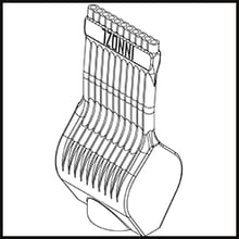 Grinding nozzle width 20mm (SL14-56-20-5-1.6-TI)