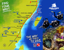 Dive map for certified divers