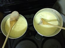 Das feine Fondue ist am köcheln