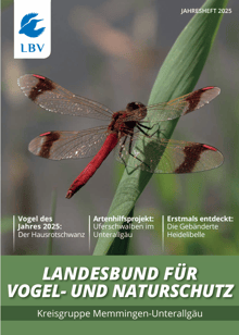 Titelseite Jahresheft 2025 LBV Kreisgruppe Memmingen Unterallgäu