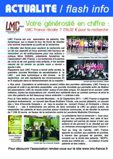 LMC CML LEUCEMIE leucémie myéloïde chronique lmc france Mina Daban