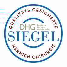 Logo und Link Siegel der Deutschen Herniengesellschaft für Qualität