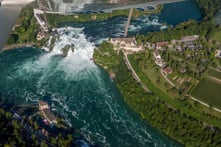 Helikopterflug zum Rheinfall 