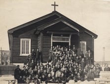 木造仮会堂 （1925年3月献堂）