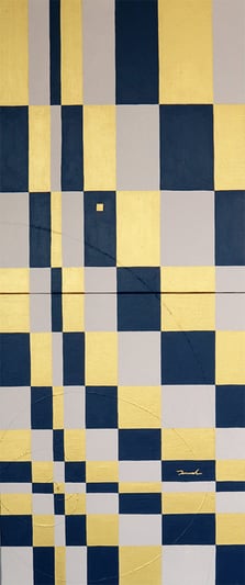 THREE ELEMENTS  1   380mm*910mm   F8*2   2022  acrylic on canvas, wood