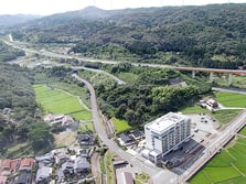 むりょうじゅ上空から高速道路方面