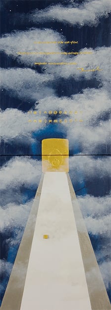 WORLD  3     333mm×910mm　 P8*2   Acrylic, wood   2019