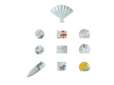 Kollektion kleiner bemalter japanischer Räucherstäbchenhalter von Shoyeido, praktisch für die Reise und passend für die Räucherstäbchen von Shoyeido. Hochwertige Porzellan Räucherstäbchenhalter für Ihre Räucherstäbchen.  