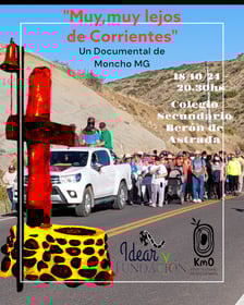 El próximo 18 de octubre del 2024, en la localidad de Berón de Astrada, Corrientes, se llevará a cabo una proyección muy especial. Se trata del documental "Muy, muy lejos de Corrientes" del reconocido director Moncho Monzón Geneyro, que será presentado co