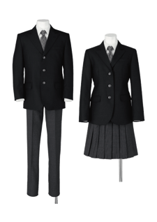 城南高校制服|男女冬服着用画像