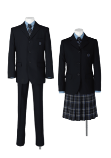 城東高校制服|男女冬服着用画像