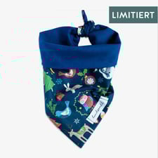 hundsoadli Halstuch Blau Weihnachten