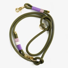 Leine Olive mit Lila von hundsoadli