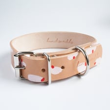Lederhalsband individuell handbemalt hundsoadli