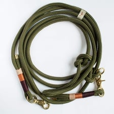 Tauleine handgemacht olivegrün hundsoadli