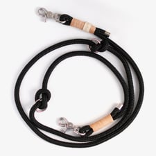 handmade Hundeleine schwarz modern schick