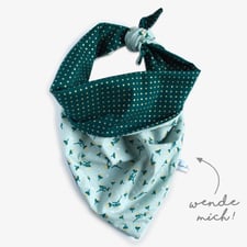 hundsoadli wendehundehalstuch in grün mint