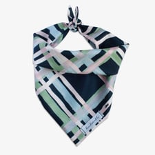 handmade hundehalstuch mit karos