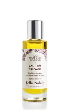 Huile végétale d'Achillée sauvage, macérât huileux de fleurs d'Achillée sauvage. Flacon 30 ml