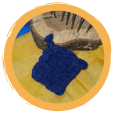 DIY-Tawashi-Schwamm aus alten Socken