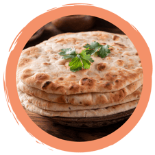 Naan-Brot aus regionalem Biogetreide