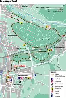 Strecke Lenzburger Waffenlauf