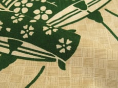 Y-008 カラー浴衣 網代糸巻き柄