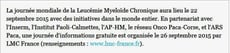 LMC France Huffington Post Huff Mina Daban leucemie myeloide chronique cancer sang  guerison espoir