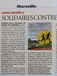 marseille plus borely lmc france course contre leucemie myeloide chronique
