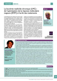 LMC France Focus ASH 2013 Horizons Hémato leucemie myeloide chronique