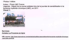 la provence lmc france course contre leucemie leucémie myéloïde chronique
