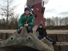 Philipp und Marvin im Park