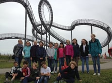 Die Gruppe vor „Tiger&Turtle“