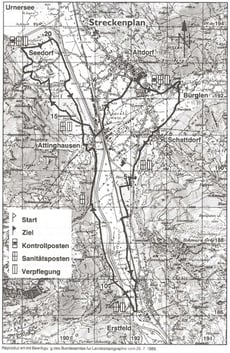Strecke Altdorfer Waffenlauf bis 1999