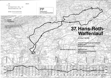Strecke Hans-Roth-Waffenlauf bis 1990.