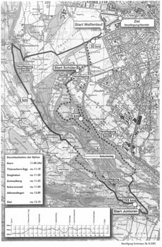 Strecke Thuner Waffenlauf ab 2005