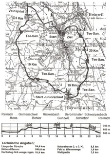 Strecke Aargauischer Waffenlauf