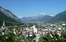 Blick von Domat-Ems Richtung Chur