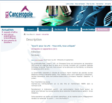 CANCEROPOLE PACA course contre leucémie myéloïde chronique lmc france