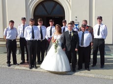 Daniela und André mit unseren Kameraden