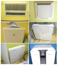 多数の空気清浄機・電解水加湿器