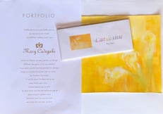 原画アート一筆箋A　絵は交互に2種類