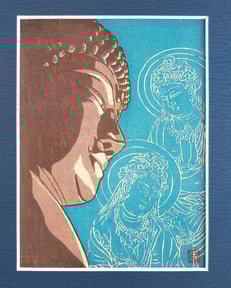 天平菩薩（東大寺）北村光一　木版画展