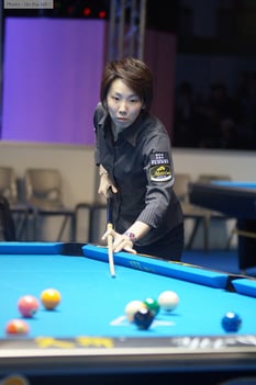 今年のアムウェイでの河原千尋プロ（JPBA）。Photo : On the hill !